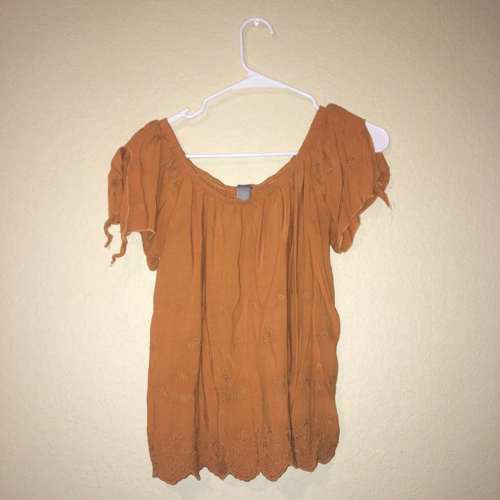 off the shoulder blouse